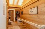 Step into a world of rustic elegance with this stunning wooden interior.