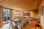Experience rustic elegance in this stunning dining room.
