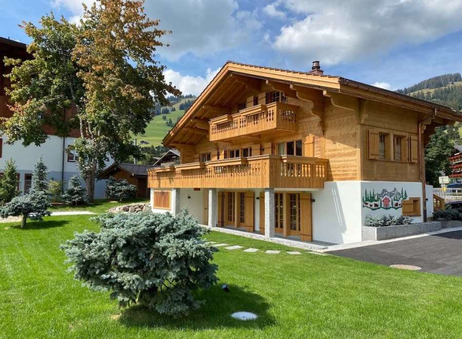 Discover the charm of this stunning wooden chalet, a perfect blend of rustic elegance and modern comfort.
