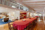 This stunning property boasts a spacious and elegant dining area, perfect for hosting gatherings.