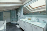 Discover a serene bathroom retreat.