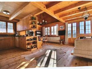 Experience rustic charm in this stunning wooden cabin.