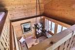 Discover the charm of this cozy wooden interior.