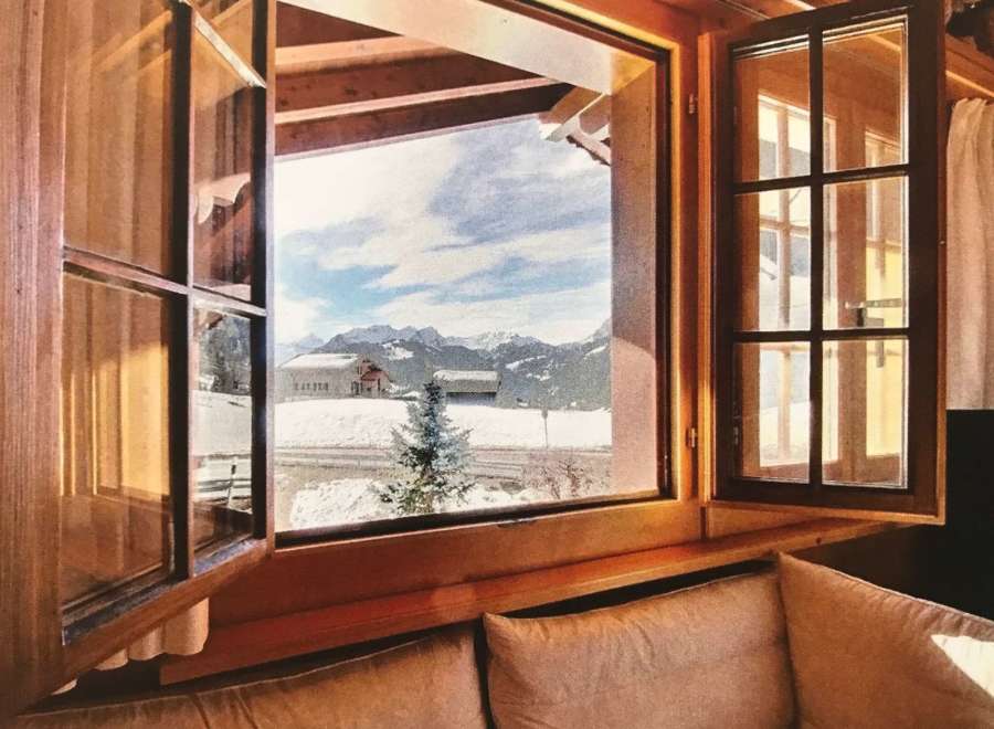 Enjoy breathtaking mountain views from this cozy cabin.