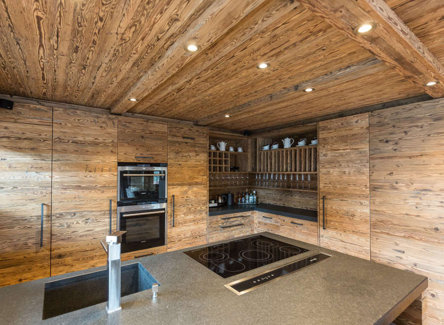 Experience rustic elegance in this stunning kitchen.