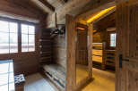 Step into rustic elegance with this stunning wooden interior.