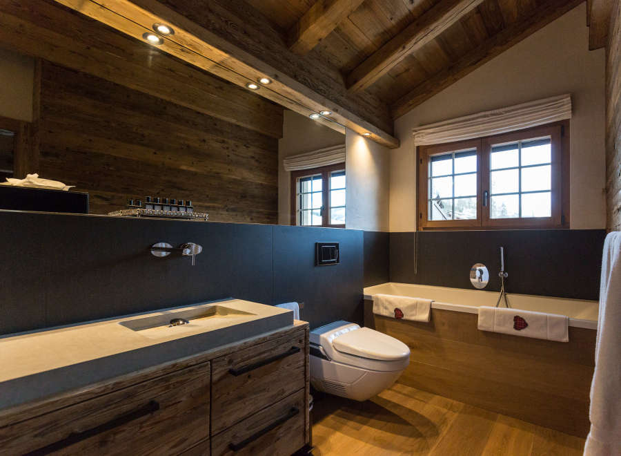 Experience luxury in this stunning bathroom.