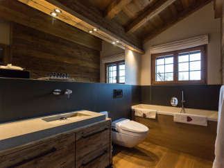Experience luxury in this stunning bathroom.