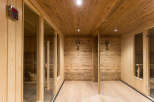 Step into a world of tranquility with this stunning sauna.