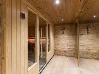 Step into a luxurious sauna experience.