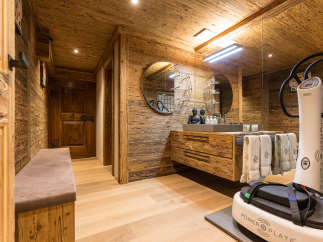 Experience luxury in this stunning property featuring exquisite wooden accents throughout.