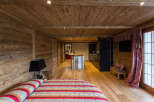 Experience rustic elegance in this stunning chalet-style interior.