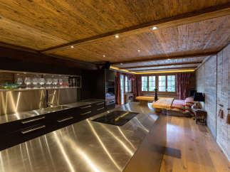 Experience rustic elegance in this stunning kitchen.