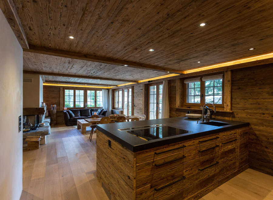 Experience rustic elegance in this stunning chalet-style home.