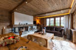 Experience the warmth of a cozy chalet retreat.
