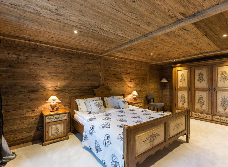 Experience rustic charm in this cozy bedroom.
