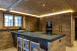 Experience rustic elegance in this stunning kitchen.