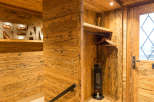 Step into a world of rustic elegance with this stunning wooden interior.