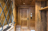 Step into rustic elegance with this stunning entryway.