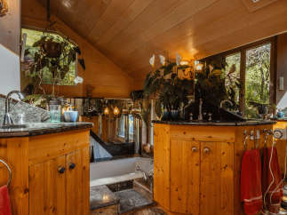 Step into a luxurious bathroom retreat.