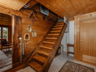 Step into rustic charm with this inviting interior.