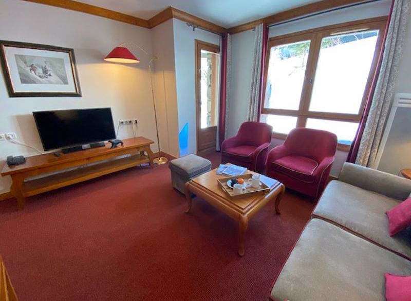 Cozy living room with a warm ambiance.