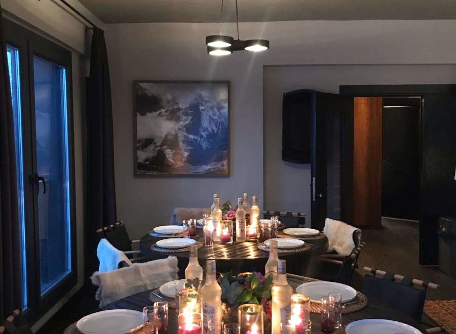 Experience the epitome of refined dining in this elegant space.