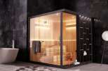 Indulge in the ultimate relaxation experience with this luxurious sauna.
