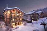 Experience luxury living in this stunning ski chalet, featuring exquisite wooden architecture and breathtaking mountain views.
