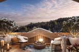 Experience the ultimate in luxury and relaxation on this stunning outdoor deck.