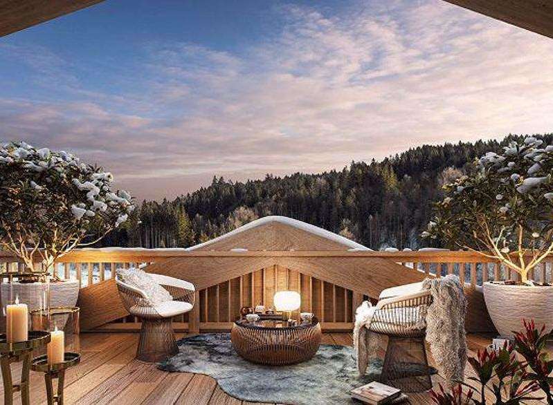 Experience the ultimate in luxury and relaxation on this stunning outdoor deck.