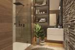 Step into a modern oasis with this stunning bathroom design.