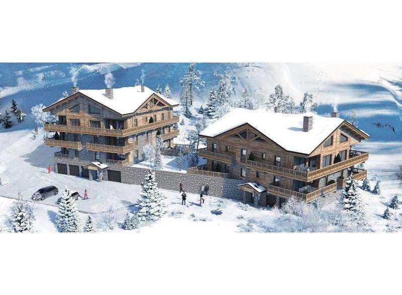 Experience luxury living in these stunning ski chalets nestled in a winter wonderland.