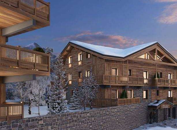 Experience the ultimate alpine escape in this stunning wooden chalet.