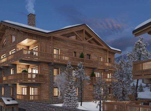 Experience luxury living in this stunning chalet, boasting exquisite wooden architecture and breathtaking mountain views.