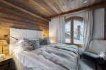 Experience the ultimate in alpine luxury in this stunning bedroom.