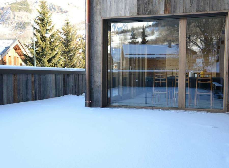 Experience the tranquility of this stunning property, nestled in a winter wonderland.