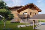 Discover the charm of this stunning wooden chalet, boasting a beautiful balcony and a covered carport.