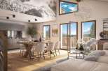 Experience luxury living in this stunning property, featuring a modern kitchen and a spacious dining area perfect for entertaining.