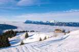 Experience the breathtaking beauty of this mountain retreat, nestled amidst a stunning winter wonderland.