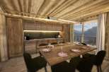Experience the charm of this rustic dining area, perfect for intimate gatherings.