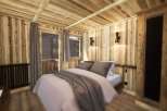 Experience rustic charm in this cozy bedroom.