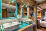 Experience rustic charm in this beautifully designed bathroom.