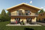 Discover your dream home! This stunning property boasts a modern design with a warm, inviting wooden exterior.