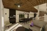 Step into a cozy haven with this stunning interior design.