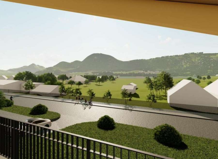 Enjoy breathtaking views of the mountains and lush greenery from this stunning property.