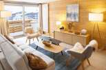 Cozy mountain apartment with stunning views.