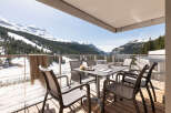 Enjoy breathtaking mountain views from this stunning balcony.