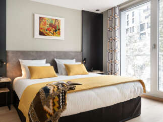 Experience luxury and comfort in this beautifully designed bedroom.