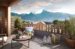 Enjoy breathtaking mountain views from this stunning outdoor space.